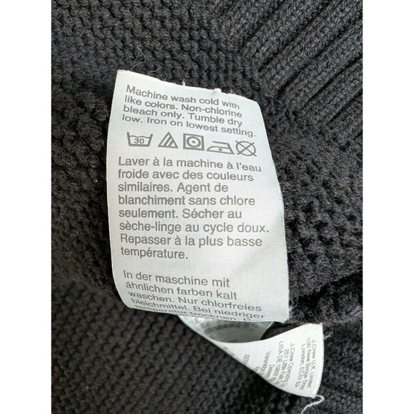 J. Crew Women's Classic Crew Neck Sweater Size Medium Ribbed Knit Black Preppy - Picture 8 of 11